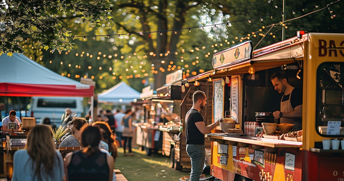 Développer votre food truck grâce aux événements locaux Food truck participant à un événement local